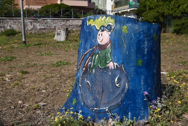 Il Piccolo Principe compare nel Parco di Pietro Rosa Il Piccolo Principe compare nel Parco di Pietro Rosa